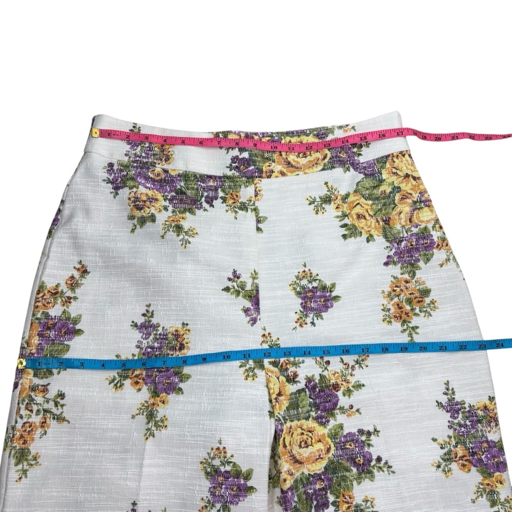 Sezane Jenson Trousers and Hermance Top Ella Purple Floral Size 14 Size 46 SET - Picture 15 of 16